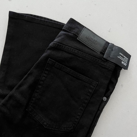 Cheap Monday Denim - [ SOLD❗️] CHEAP MONDAY DRIFT HIGH RISE IN BLACK 🖤